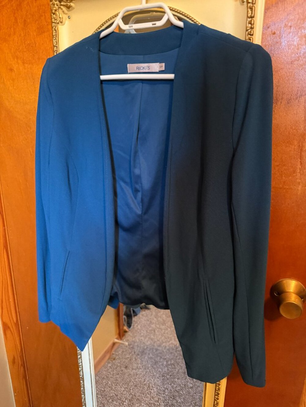 Ricki's Stretch Blazer - Blue - Small